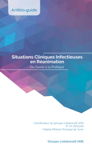 Situations Cliniques Infectieuses en Réanimation