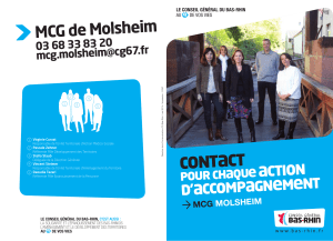 CONTACT MCG de Molsheim - Conseil Départemental du Bas-Rhin