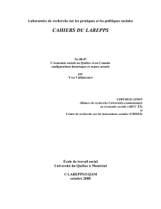 cahiers du larepps - LAREPPS / ESSBE