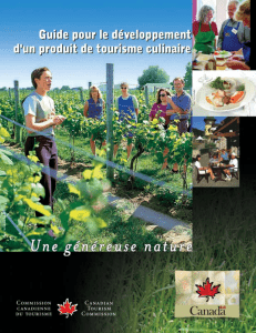 guide pour le développement du tourisme culinaire