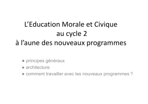 Education Morale et Civique au Cycle 2