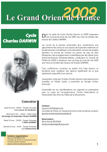 Charles DARWIN - Grand Orient de France