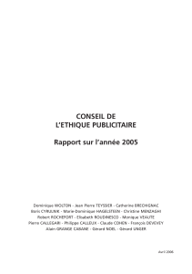 Le rapport 2006 du CEP