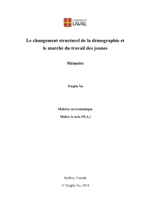 Le changement structurel de la démographie et le marché du travail