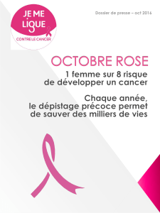 octobre rose - Ligue contre le cancer