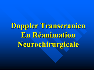 Doppler Transcranien En Réanimation Neurochirurgicale