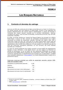 fiche Risques naturels