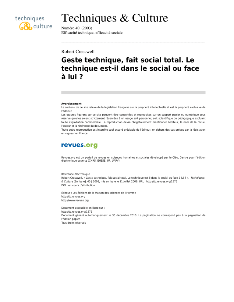 dissertations fait social pdf