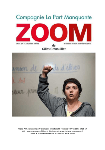 Zoom - Compagnie La Part Manquante