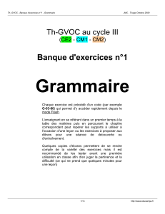 Documentation GVOC Grammaire