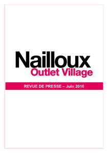 Juin 2016 - Nailloux Outlet Village