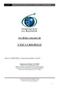 Les fiches concours de L`esc la rochelle