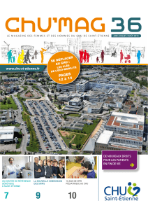 CHUmag n°36 juin/juillet/août 2015 - CHU de Saint