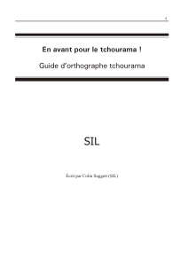 En avant pour le tchourama ! Guide d`orthographe tchourama