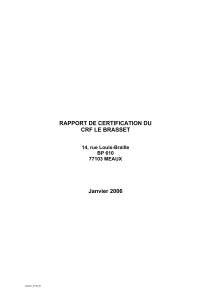 Certification 2006 - Le Brasset - Croix