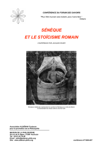 Sénèque et le stoïcisme romain
