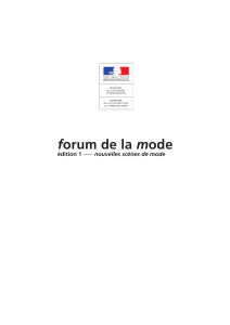 Forum de la Mode pdf - Ministère de la Culture et de la