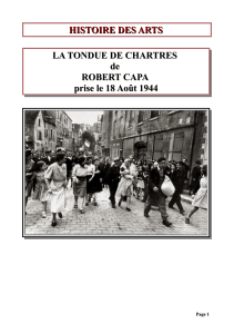 HISTOIRE DES ARTS LA TONDUE DE CHARTRES de ROBERT