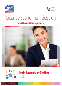 Licence Economie