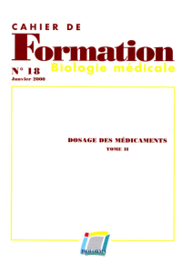 Cahier 18 - Dosage des médicaments