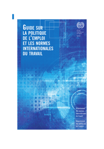 guide sur la politique de l emploi et les normes internationales