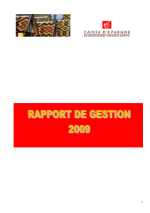 Rapport gestion 2009 - Www Caisse Epargne Fr