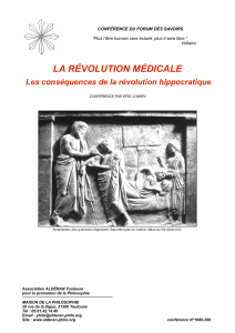 La révolution médicale, les conséquences de la révolution