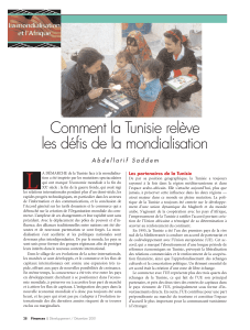 Comment la Tunisie relève les défis de la mondialisation