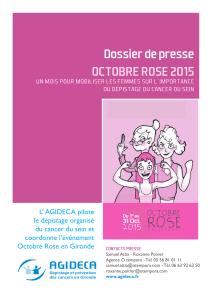 OctObre rOse 2015 - (CHU) de Bordeaux