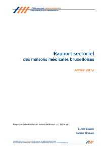 FMM - Rapport sectoriel bruxellois 2013 (pdf