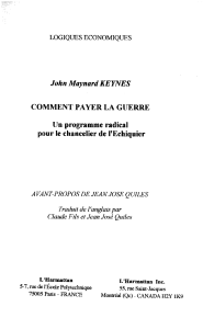 John Maynard KEYNES COMMENT PAYER LA GUERRE