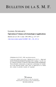 Opérations d`Adams en K-homologie et applications