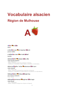 Vocabulaire alsacien - alsatext - pour (essayer de) traduire du