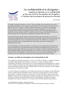 La confidentialité et la divulgation