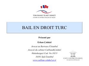 bail en droit turc - CCI FRANCE TURQUIE