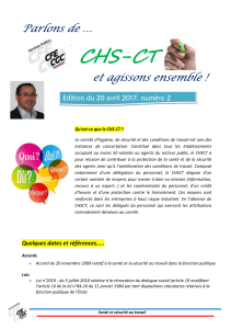 Focus sur le CHSCT - CGC
