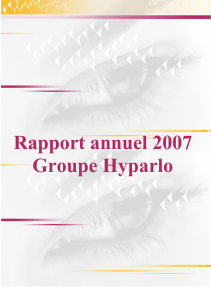 HYPARLO Rapport Annuel 2007