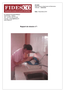 Rapport de mission n°1