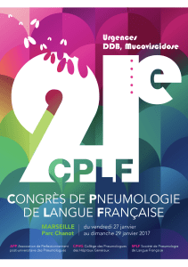 21e CPLF - programme - 22e Congrès de Pneumologie de Langue