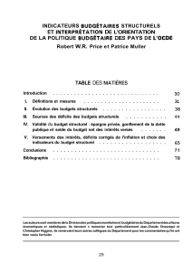 hi. sources des déficits des budgets structurels