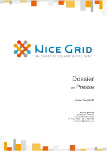 Dossier de presse Nice Grid : Un quartier solaire intelligent