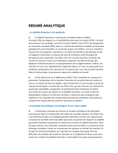 rapport sur la stabilité financière dans le monde
