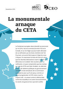 La monumentale arnaque du CETA