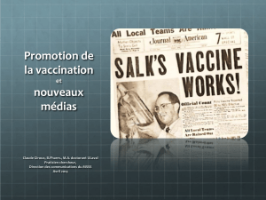 Promotion de la vaccination et nouveaux médias