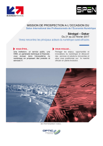 MISSION DE PROSPECTION A L`OCCASION DU Sénégal – Dakar