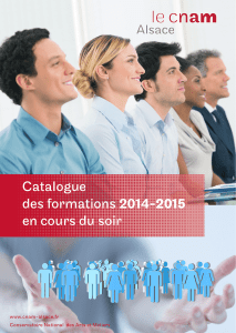 Catalogue des formations 2014-2015 en cours du soir