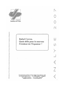 2007 Analyse Equateur _2 - Commission Justice et Paix