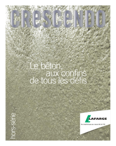 Crescendo, le béton au confin de tous les défis