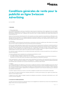 Conditions g&eacute;n&eacute;rales de vente pour la publicit&eacute; en ligne