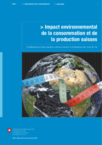 Impact environnemental de la consommation et de la production